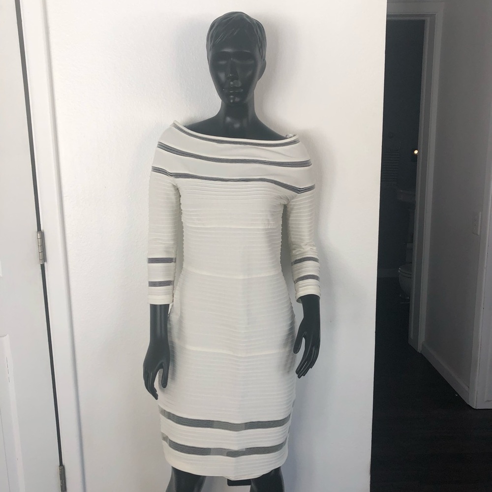 NWT Tadashi Shoji Ivory Bodycon Dress